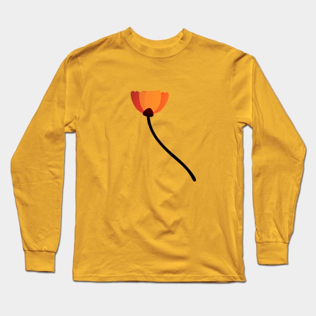 Poppy Long Sleeve T-Shirt by samsaralk